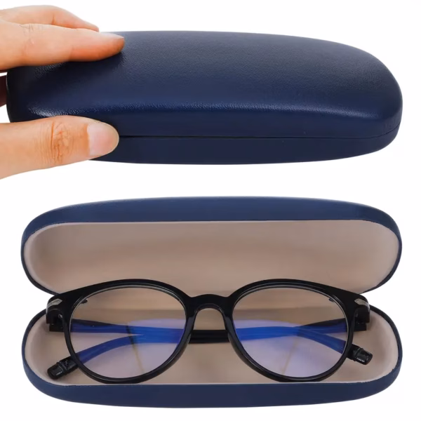 2-Pack PU Leather Eyeglass Cases